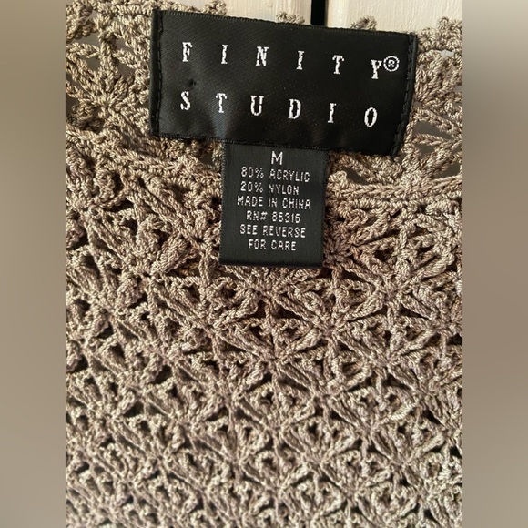 Crocheted top by Infinity Studio Ladies size Medium - Picture 2 of 10